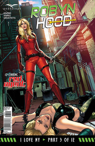 GFT ROBYN HOOD I LOVE NY #3 (OF 12) D CVR RIVEIRO (MR)