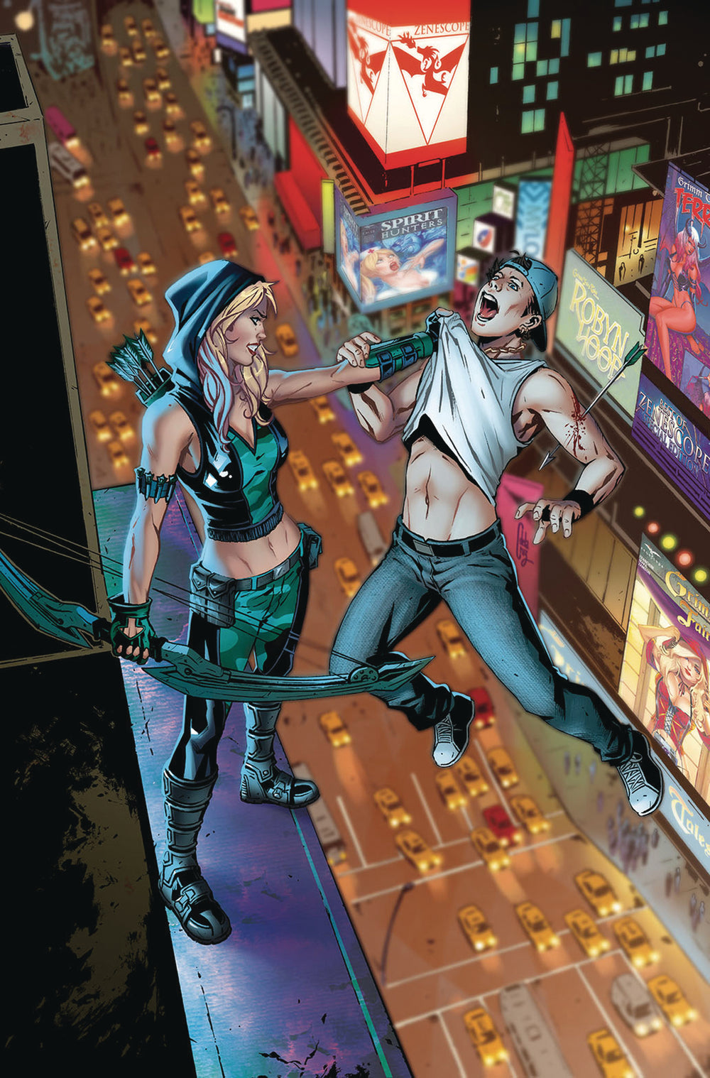 GFT ROBYN HOOD I LOVE NY #10 (OF 12) CVR B RIVEIRO (MR)