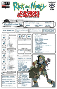 RICK & MORTY VS D&D II PAINSCAPE #3 CVR C CHARACTER SHEET (M