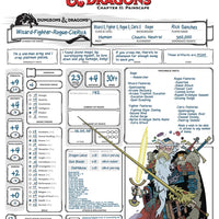 RICK & MORTY VS D&D II PAINSCAPE #4 CVR C CHAR SHEET