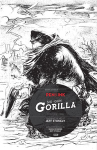 SIX GUN GORILLA PEN INK #1