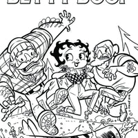 BETTY BOOP #1 CVR E BONE COLORING BOOK