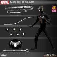 ONE-12 COLLECTIVE MARVEL SPIDER-MAN BLACK VERSION PX ACTION FIGURE
