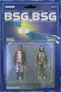 BSG VS BSG #4 (OF 6) CVR C MICHAEL ADAMS BOOMER ACTION FIG