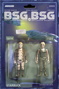 BSG VS BSG #5 (OF 6) CVR C MICHAEL ADAMS STARBUCK ACTION FIG