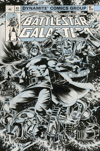 BATTLESTAR GALACTICA CLASSIC #1 25 COPY JONES B&W INCV (NET)