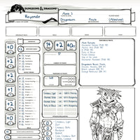 DUNGEONS & DRAGONS A DARKENED WISH #3 CVR B CHARACTER SHEET