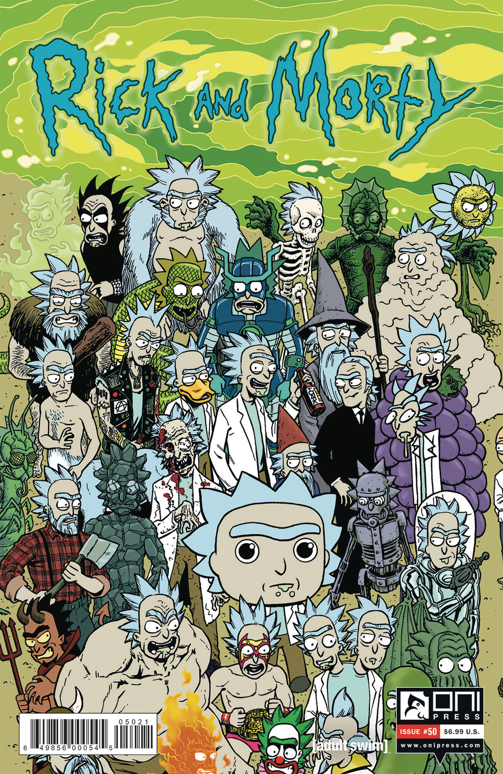 RICK & MORTY #50 CVR B HORAK RICK CONNECTING