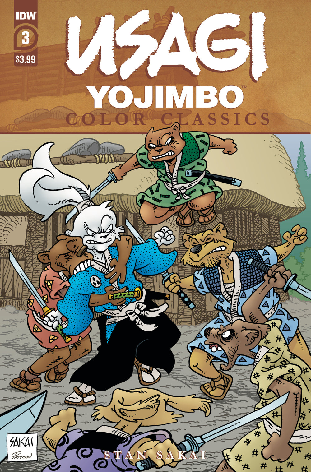 USAGI YOJIMBO COLOR CLASSICS #3 CVR A SAKAI