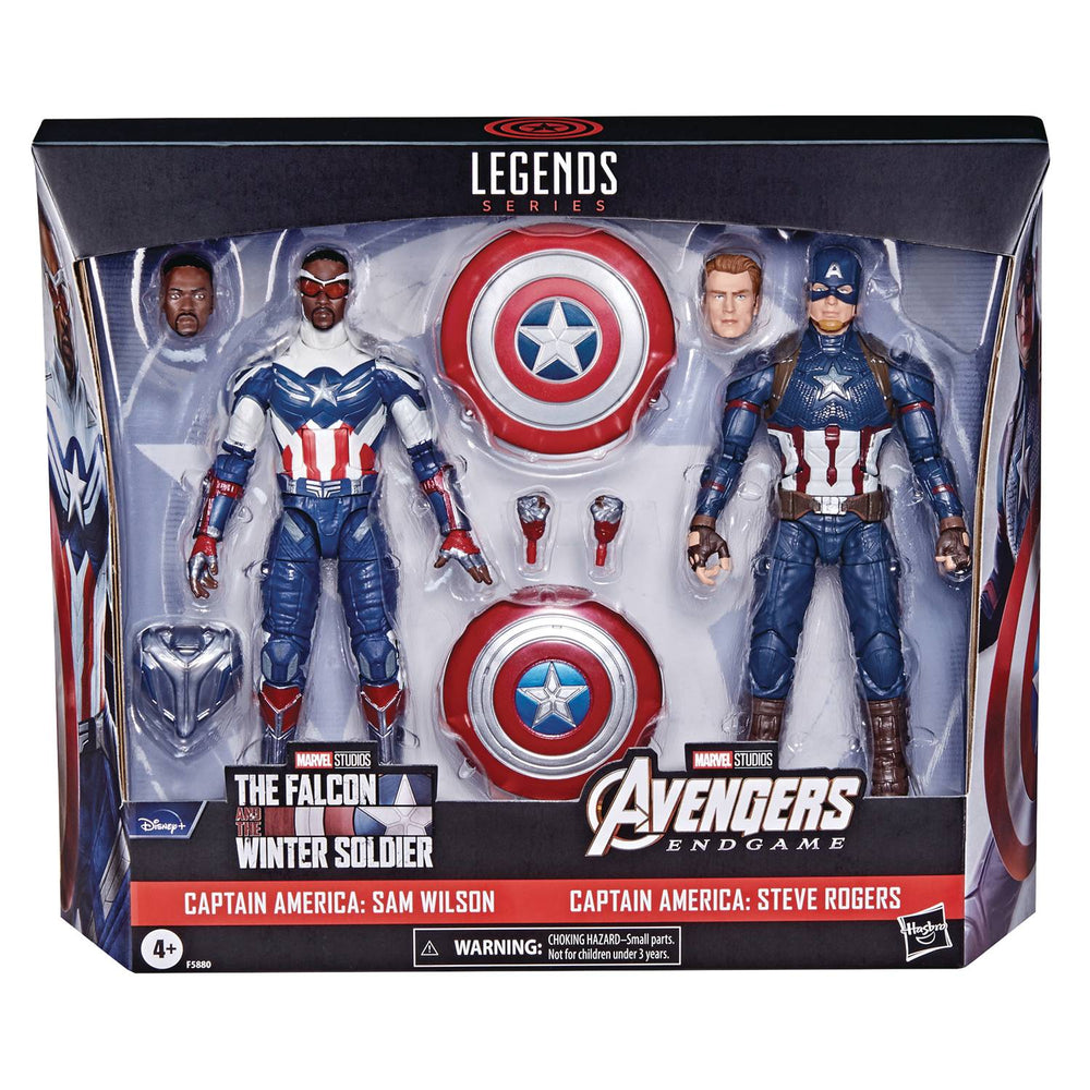 MARVEL LEGENDS CAPTAIN AMERICA SAM/STEVE 6IN 2PK ACTION FIGURE